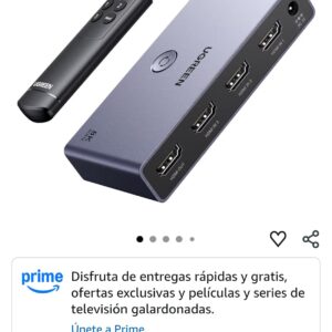 ugreen switch hdmi 3 entrada en 1 salida
