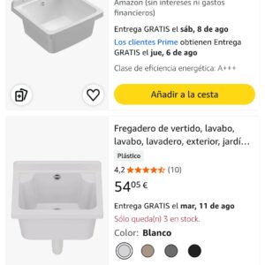 fregadero de pvc